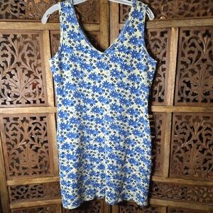 David Wayne Blue Floral Dress